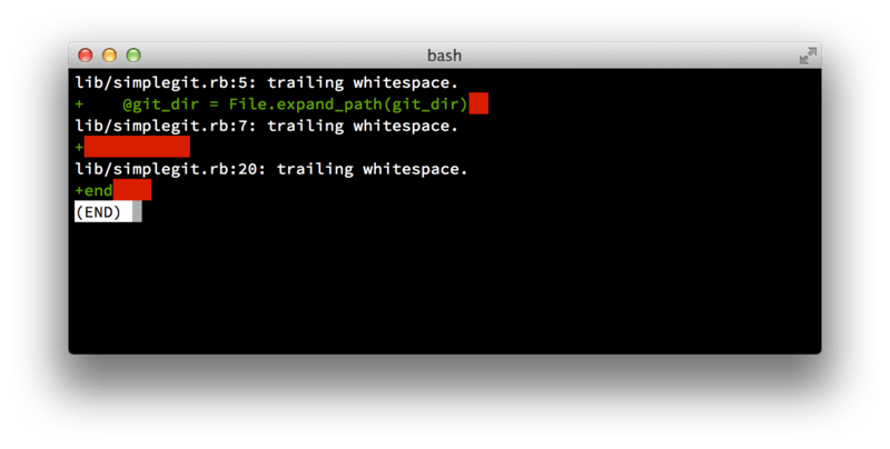 git diff check Contributing to a Project